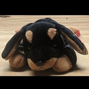 Ty Black and Tan Plush Dachshund Small Pet Toy